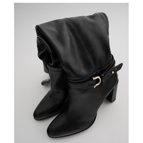 NEW!! HP 🥳🥳🥳 Zara Tall Heeled Knee Boots - Picture 4 of 12